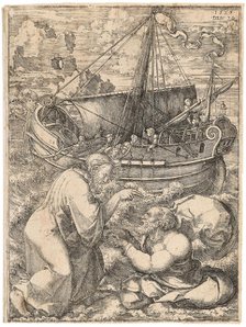 Jesus Walks on Water, 1525. Creator: Vellert; Dirk Jacobsz. (1480/85-1547).