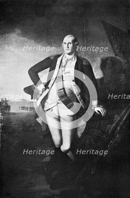 George Washington, the first President of the United States, (late 18th-early 19th century).Artist: Charles Willson Peale