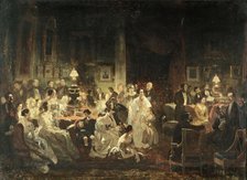 Le Salon de M. Irisson, le soir du 19 août 1839, c1844. Creator: Prosper Lafaye.