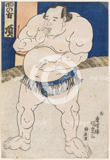 Sumo Wrestler Itadaki, 1843.