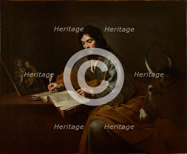 Saint Luke, ca 1624-1625. Creator: Valentin de Boullogne (1591-1632).