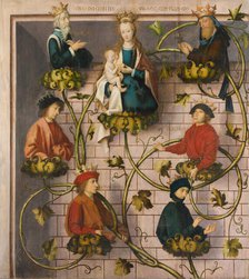 High Altar of the Dominican Church in Frankfurt:
Tree of Jesse, 1501. Creators: Hans Holbein the Elder, Jesus Christ.