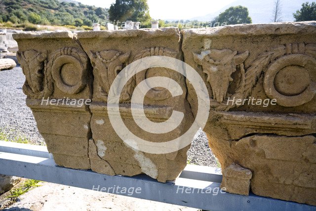 The Temple and Altar of Asklepios, Messene, Greece. Artist: Samuel Magal