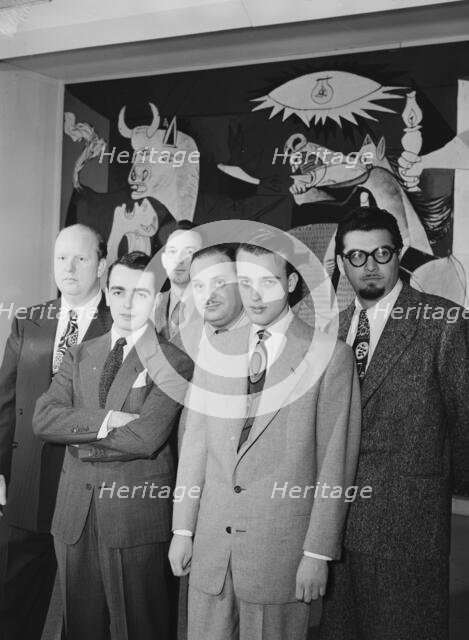 Portrait of Edwin A. Finckel, Ralph Burns, Eddie Sauter, Johnny..., Museum of Modern Art, N.Y., 1947 Creator: William Paul Gottlieb.