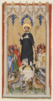 Saint Anthony Abbot Blessing the Animals, the Poor, and the Sick, about 1400-1410. Creator: Master of St. Veronica.