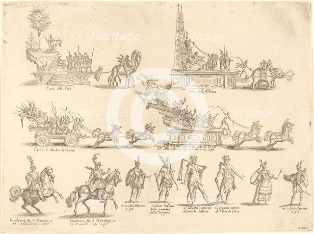 Floats and Participants, 1616. Creator: Jacques Callot.