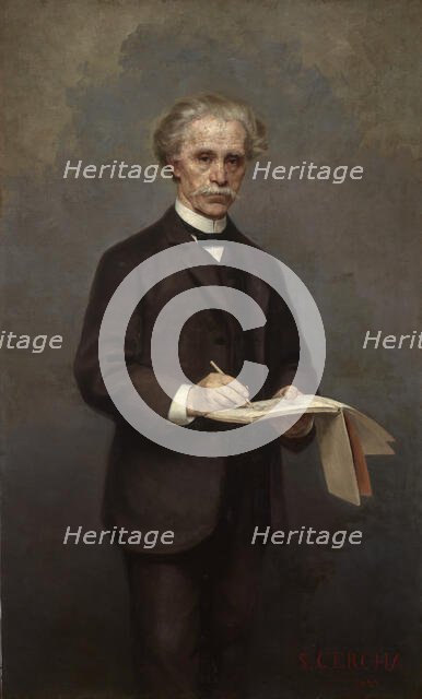 Portrait of Maksymilian Cercha, 1894. Creator: Stanislaw Cercha.