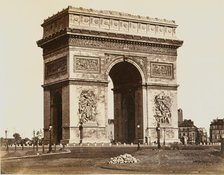 Arc de triomphe de l'ètoile, 1860s. Creator: Edouard Baldus.
