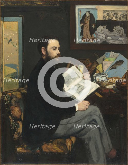 Portrait of Émile Zola (1840-1902), 1868.