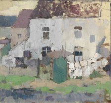 White Façades and Garden at Bosvoorde, 1907. Creator: Rik Wouters.