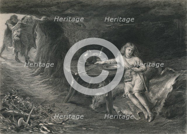 'Imogen in the Cave (Cymbeline)', c1870. Artist: David Desvachez.