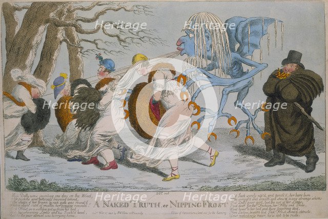 'A Naked Truth, or Nipping Frost', 1803. Artist: Unknown