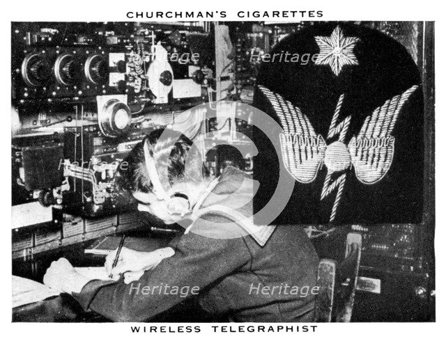 Wireless Telegraphist, 1937.Artist: WA & AC Churchman