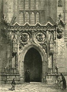 'Doorway of King's College Chapel', 1898. Creator: Unknown.