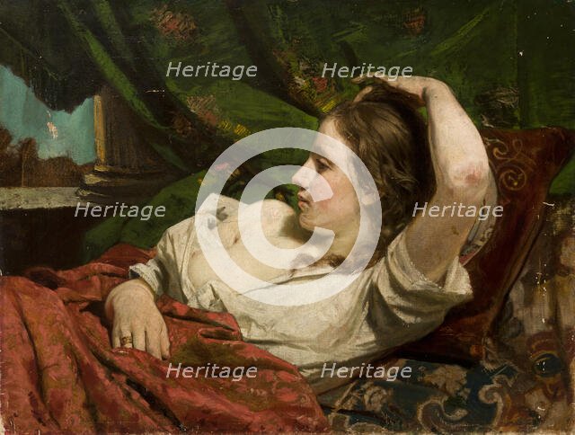 Reclining Girl, c1891. Creator: Tytus Pilecki.