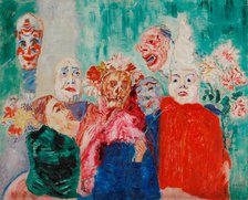 Masks, 1925. Creator: Ensor, James (1860-1949).