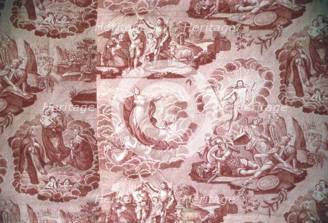The Resurrection (Furnishing Fabric), Rouen, c. 1830. Creator: Unknown.