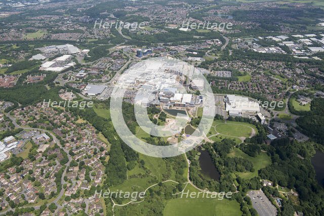 The town centre, shopping centre and New Town, Telford, Shropshire, 2018. Creator: Damian Grady.