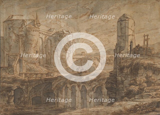 The Gate of Bruges at Sluis, 1661. Creator: Hendrick van Minderhout.