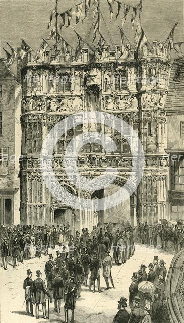 'The Visitors Being Introduced To The Dean: 'Colonial and Indian Visitors at Canterbury', 1886. Creator: Unknown.