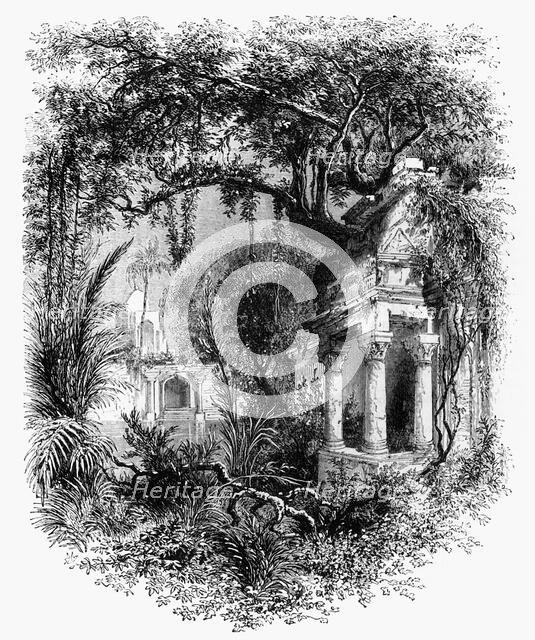 'View in the Gardens of the Mogul's Palace, Delhi', c1891. Creator: James Grant.