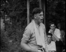 Preacher, Albert Teaster Delivering a Sermon, 1930s. Creator: British Pathe Ltd.