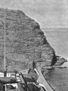 ''A Visit to the Island of St. Helena; Ladder Hill, on which is situated the Garrison and Signal Sta Creator: Unknown.