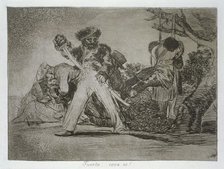 The Disasters of War, a series of etchings by Francisco de Goya (1746-1828), plate 31: 'Fuerte co…