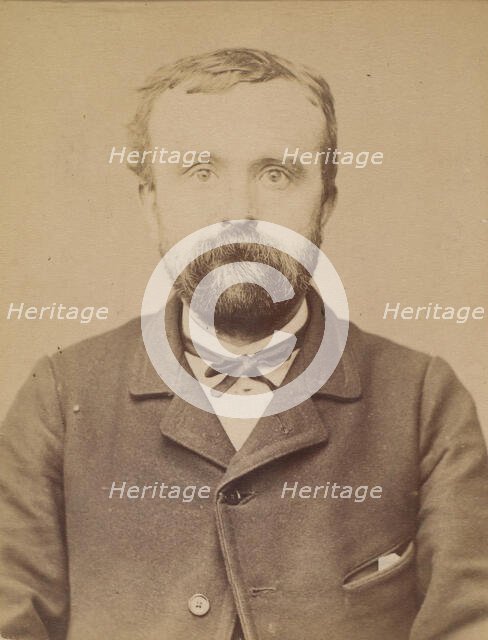 Surgand. Alphonse. 21 ans, né à Lyon. Réparateur de chaussures. Anarchiste. 4/3/94., 1894. Creator: Alphonse Bertillon.