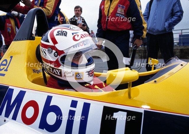 Nigel Mansell.. Artist: Unknown.