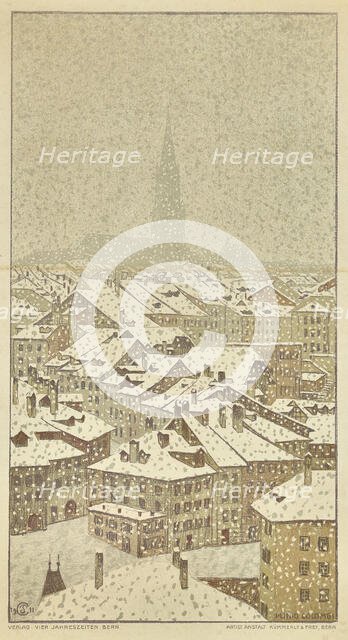 Bern in Winter, 1911. Creator: Colombi, Plinio (1873-1951).