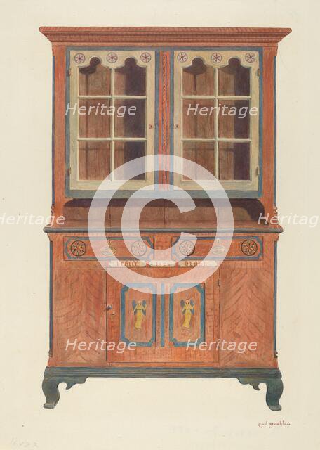 Painted Cabinet, c. 1939. Creator: Carl Strehlau.