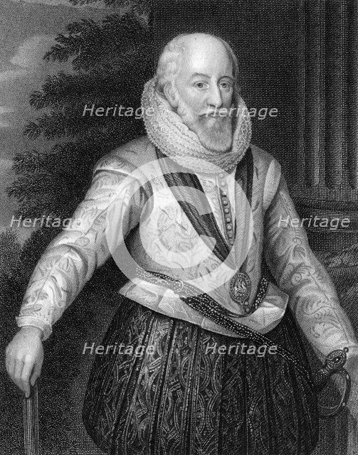 Edward Somerset (c1550-1628), 4th Earl of Worcester, (1825).  Creator: J Parker.