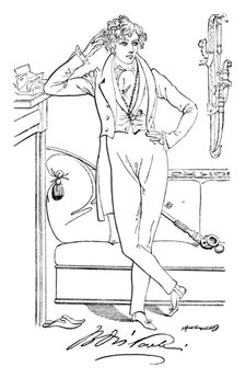 'Benjamin Disraeli', c1835, (1904). Artist: Alfred Crowquill.