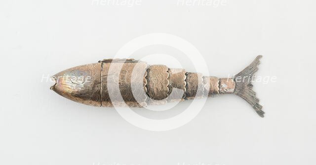 Fish-Shaped Vinaigrette, Birmingham, 1817/18. Creator: Joseph Willmore.