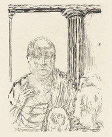 Man talking to others by a column. Creator: Pierre Bonnard.