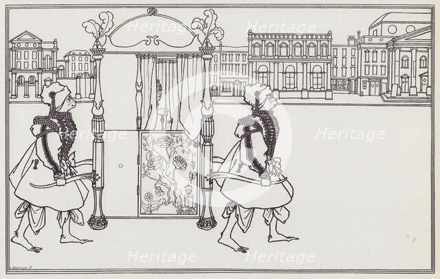 Frontispiece for Juvenal, 1894. Creator: Aubrey Beardsley.