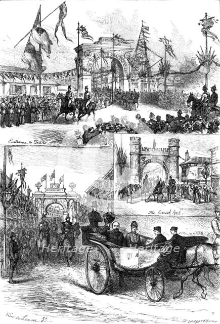 The Royal Visit to Truro: the Triumphal Arches, 1880. Creator: Unknown.