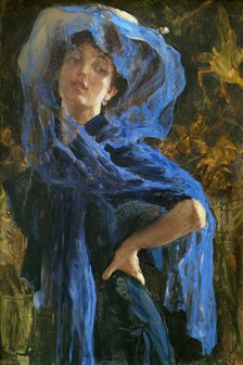 The blue veil, 1907.