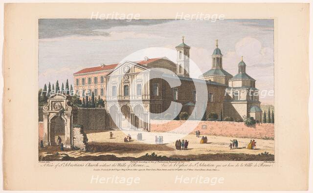 View of the Church of Saint Sebastian Outside the Walls in Rome, 1750. Creator: Thomas Bowles.