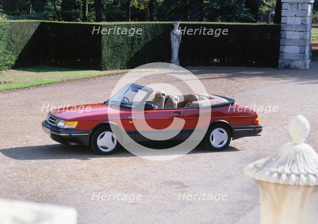 1989 Saab 900 turbo convertible. Creator: Unknown.