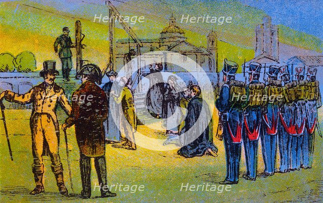 Execution in Barcelona of father Joan Gallifa and his companions in 1809 during the revolution ag…