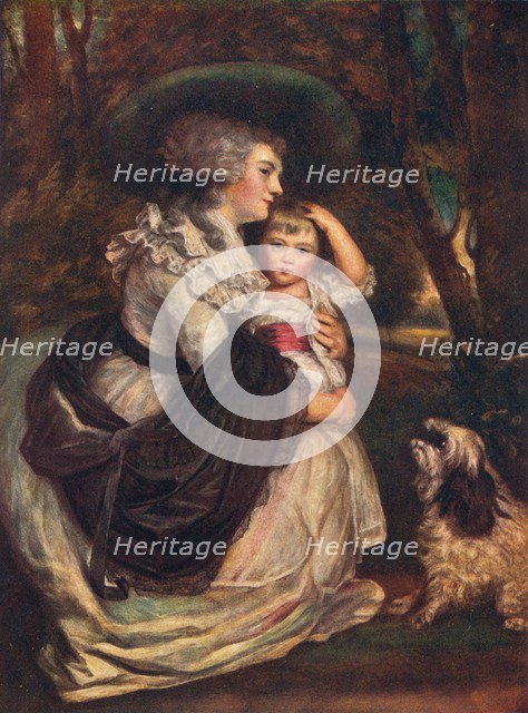 Lavinia, Countess Spencer (1762-1831), and John Charles Spencer, Viscount Althorp (1782–1845)', 1906 Artist: Sir Joshua Reynolds