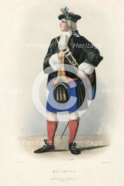 Mac Intire, from The Clans of the Scottish Highlands, pub. 1845 (colour lithograph)