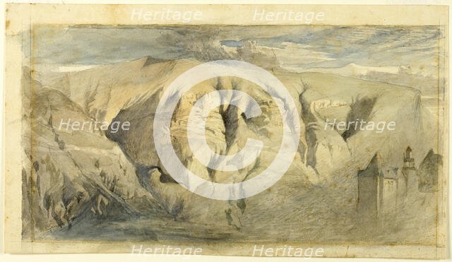 Mont Saleve, c.1840. Creator: John Ruskin.