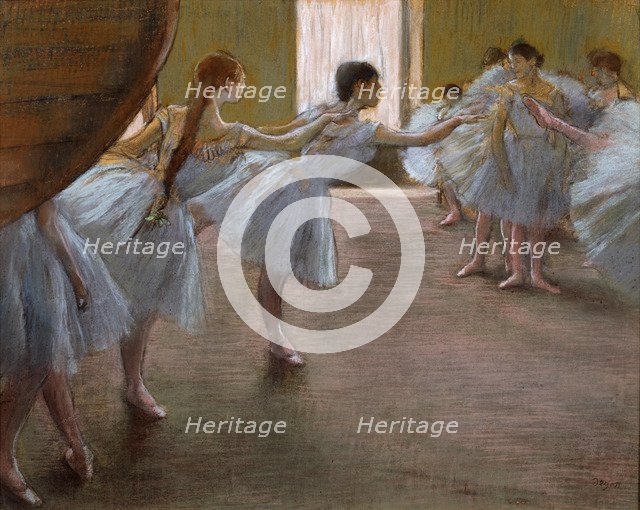 'Ballet Rehearsal', 1885-1890(?).  Artist: Edgar Degas