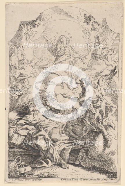 The Annunciation to Saint Joseph, 1725-75. Creator: Carlo Innocenzo Carloni.
