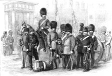 Officers and Privates of the Hon. Artillery Company of London, 1861. Creator: W Thomas.