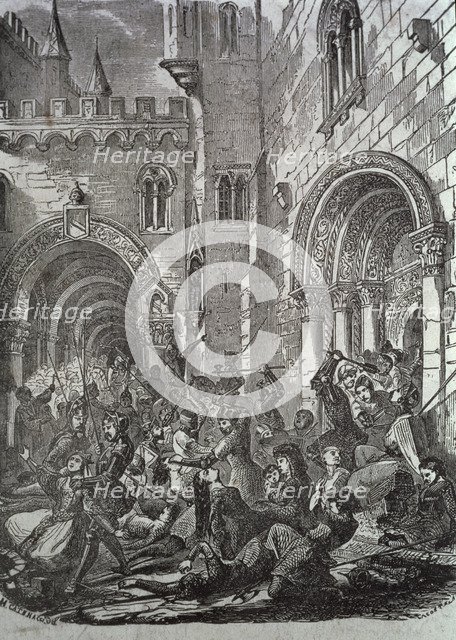 Reprisals of the Inquisition and killing of heretics in Barcelona, 1487.