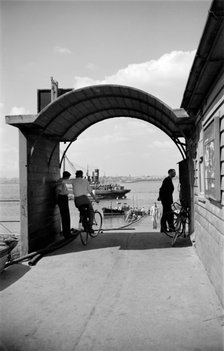 Waiting for the ferry, Greenhithe, Kent, c1945-c1965. Artist: SW Rawlings